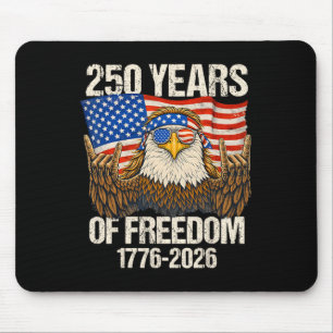 250 Jahre Freiheitsadler Amerikanische Flagge 250. Mousepad