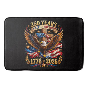 250 Jahre Glaube Freiheit Adler Patriotisch Badematte