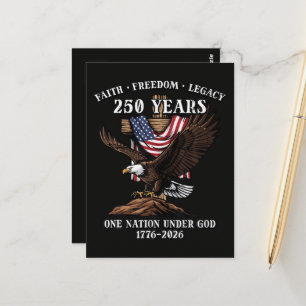 250 Jahre Glaube Freiheit Erbe Adler Postkarte