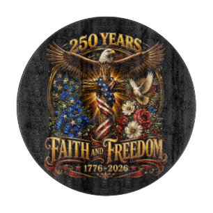250 Jahre Glaube und Freiheit Amerika Schneidebrett