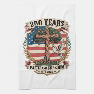 250 Jahre Glaube und Freiheit Geschirrtuch