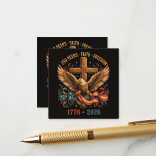 250 Jahre Glaube und Freiheit Patriotischer Adler Begleitkarte