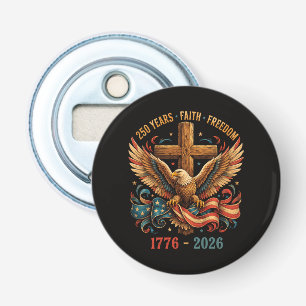 250 Jahre Glaube und Freiheit Patriotischer Adler Flaschenöffner