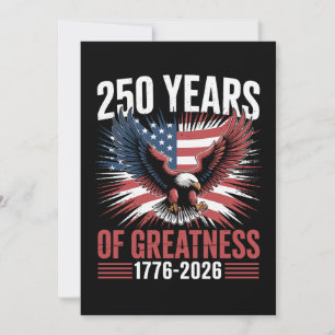 250 Jahre Größe 1776 2026 250. Jubiläum Einladung