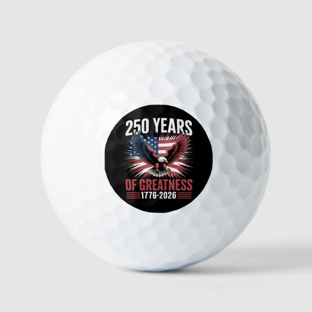 250 Jahre Größe 1776 2026 250. Jubiläum Golfball (Vorderseite)