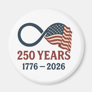 250 Jahre Jahrestag 1776-2026 USA Patriotic Magnet