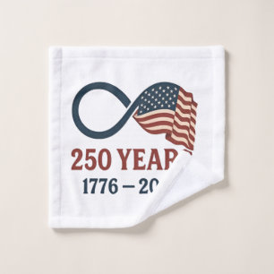 250 Jahre Jahrestag 1776-2026 USA Patriotic Waschlappen