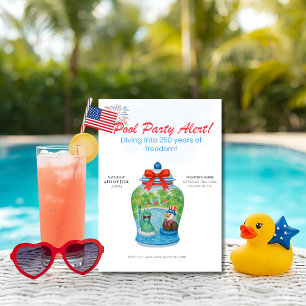 250 Jahre Jubiläum Ingwer-Topf Poolparty Einladung
