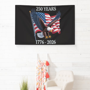 250 Jahre Jubiläum USA Amerikanische Flagge 1776-2 Banner