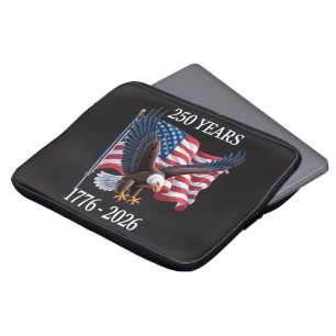 250 Jahre Jubiläum USA Amerikanische Flagge 1776-2 Laptopschutzhülle