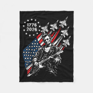 250 Jahre Kampfjets Flagge Abe Lincoln spielt Fleecedecke