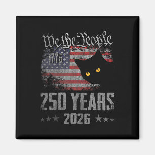 250 Jahre Katze Amerikanische Flagge 250. Jubiläum Magnet