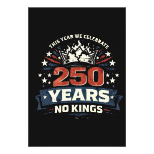 250 Jahre Keine Könige Patriotisch Fotodruck