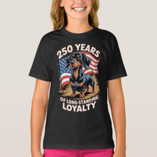 250 Jahre langjährige Treue Dachshund T-Shirt