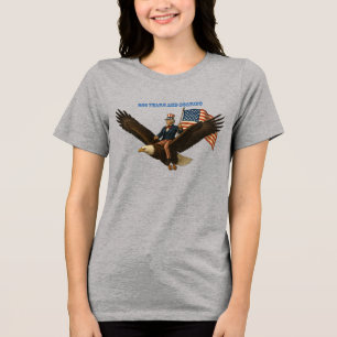 250 Jahre Onkel Sam, Weißkopfseeadler und amerikan Tri-Blend Shirt