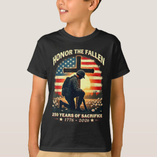 250 Jahre Opfer würdigen 1776–2026 Veteranen T-Shirt