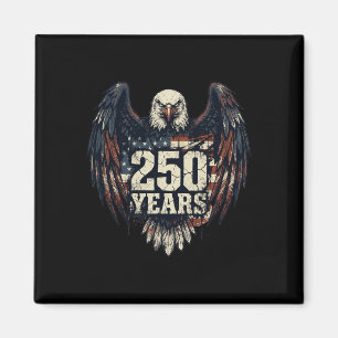 250 Jahre patriotische amerikanische Flagge 1776-2 Magnet