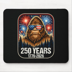 250 Jahre Patriotischer Bigfoot 1776-2026 250. Jub Mousepad