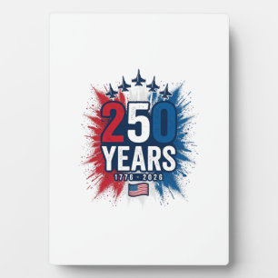 250 Jahre patriotischer Jets-Jubiläums-Vektor-Desi Fotoplatte