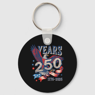 250 Jahre patriotischer Stolz Adler 1776-2026 - US Schlüsselanhänger