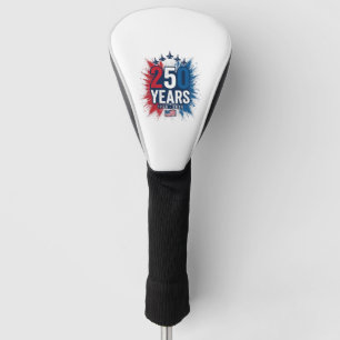 250 Jahre patriotisches Jets-Jubiläums-Vektordesig Golf Headcover