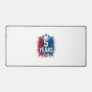 250 Jahre patriotisches Jets-Jubiläums-Vektordesig Schreibtischunterlage