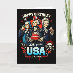 250 Jahre Punk Rock USA Gründungsväter 1776 4. Karte
