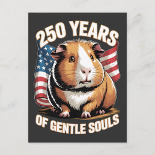 250 Jahre sanfte Seelen Meerschweinchen Kunst Postkarte