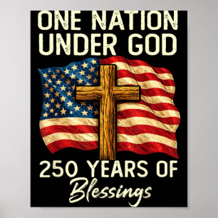 250 Jahre Segnung der christlichen Nation USA 250. Poster