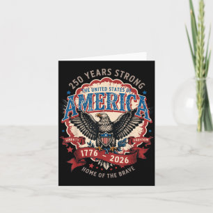 250 Jahre Stark - 4. Juli 2026 Vintage - USA Karte