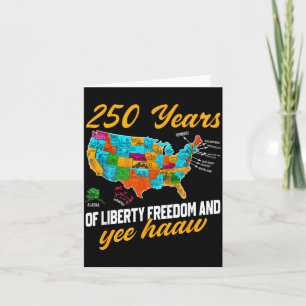 250 Jahre Sterne Streifen - USA KARTE