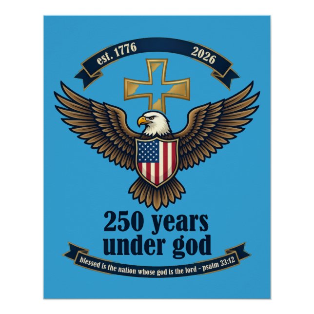 250 Jahre unter Gott Poster (Vorderseite)