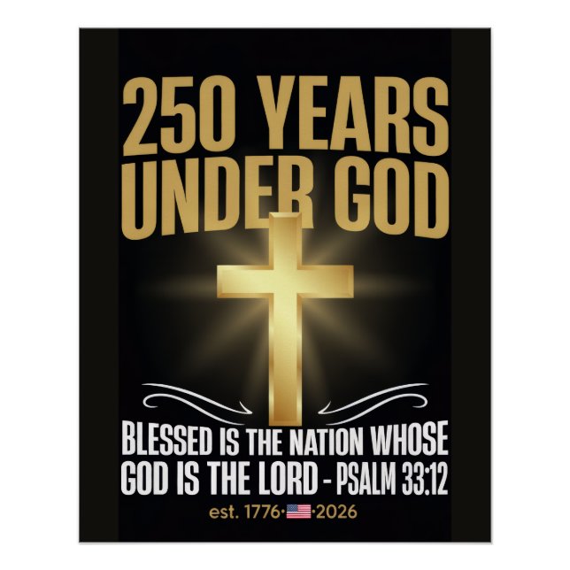 250 Jahre unter Gott Poster (Vorderseite)