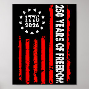 250 Jahre USA 1776-2026 250. Geburtstag Amerika 4. Poster
