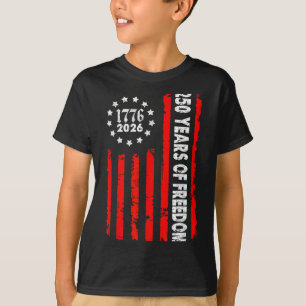 250 Jahre USA 1776-2026 250. Geburtstag Amerika 4. T-Shirt