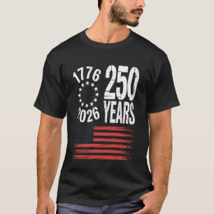 250 Jahre USA 1776-2026 250. Geburtstag Amerika 4. T-Shirt