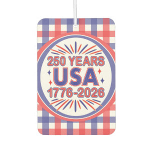 250 Jahre USA 1776-2026 Halbjahr Autolufterfrischer