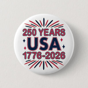 250 Jahre USA   1776-2026 Halbjahr Button
