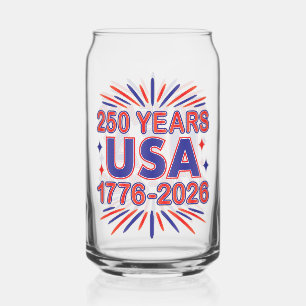 250 Jahre USA   1776-2026 Halbjahr Dosenglas