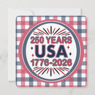 250 Jahre USA   1776-2026 Halbjahr Einladung