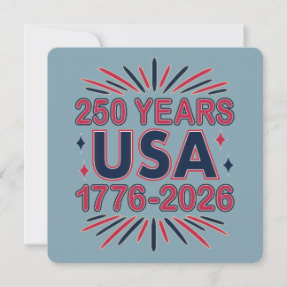 250 Jahre USA | 1776-2026 Halbjahr Einladung