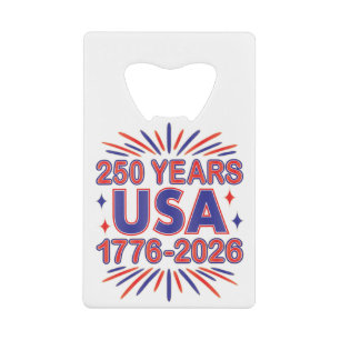 250 Jahre USA 1776-2026 Halbjahr Geldbeutel Flaschenöffner