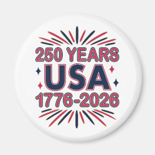 250 Jahre USA   1776-2026 Halbjahr Magnet