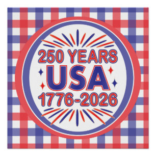 250 Jahre USA   1776-2026 Halbjahr Poster