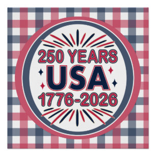 250 Jahre USA 1776-2026 Halbjahr Poster