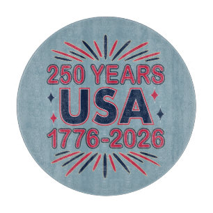 250 Jahre USA 1776-2026 Halbjahr Schneidebrett