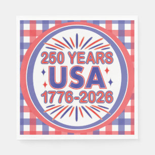 250 Jahre USA 1776-2026 Halbjahr Serviette