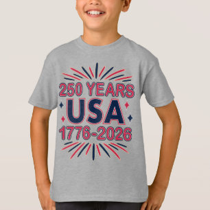 250 Jahre USA 1776-2026 Halbjahr T-Shirt