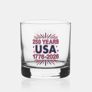 250 Jahre USA   1776-2026 Halbjahr Whiskyglas