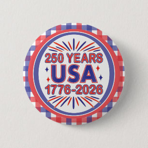 250 Jahre USA 1776–2026 Semiquincentennial Button